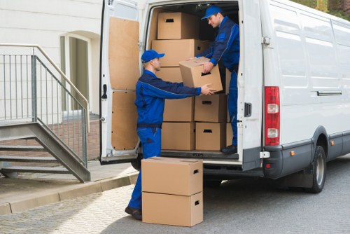 Transportation vehicles ready for Stepney movers