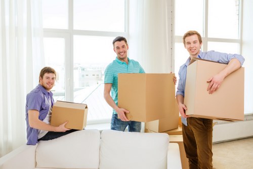 Luxury removal service handling high-end items