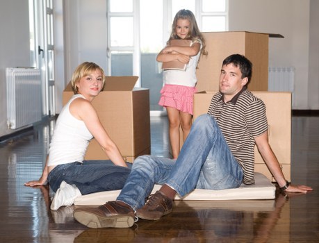 Experienced removal team preparing for office move